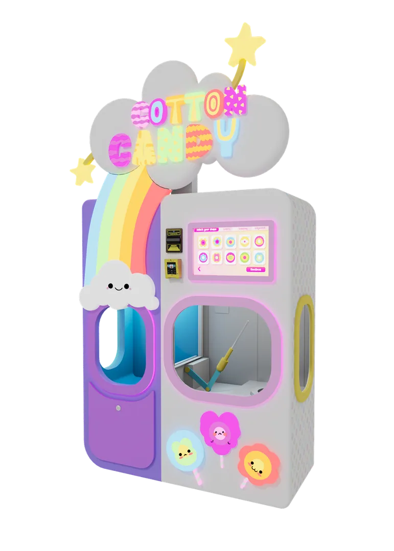 Cotton Candy Robot - three-quarter view