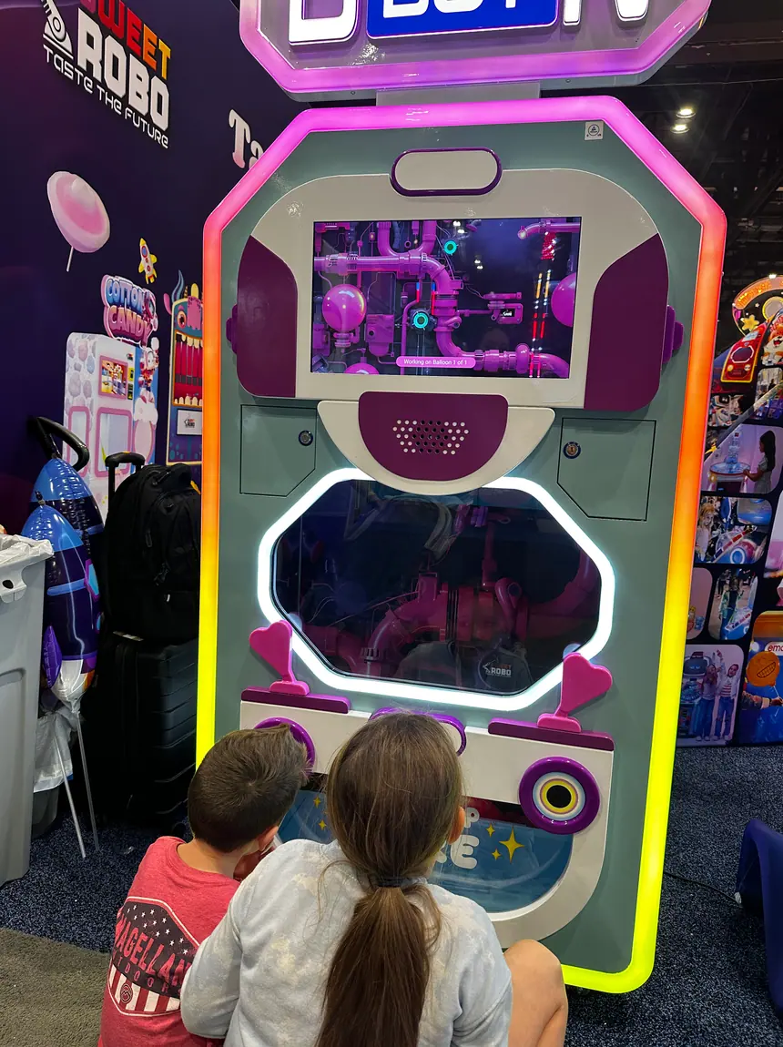 Sweet Robo machine at a trampoline & adventure parks venue